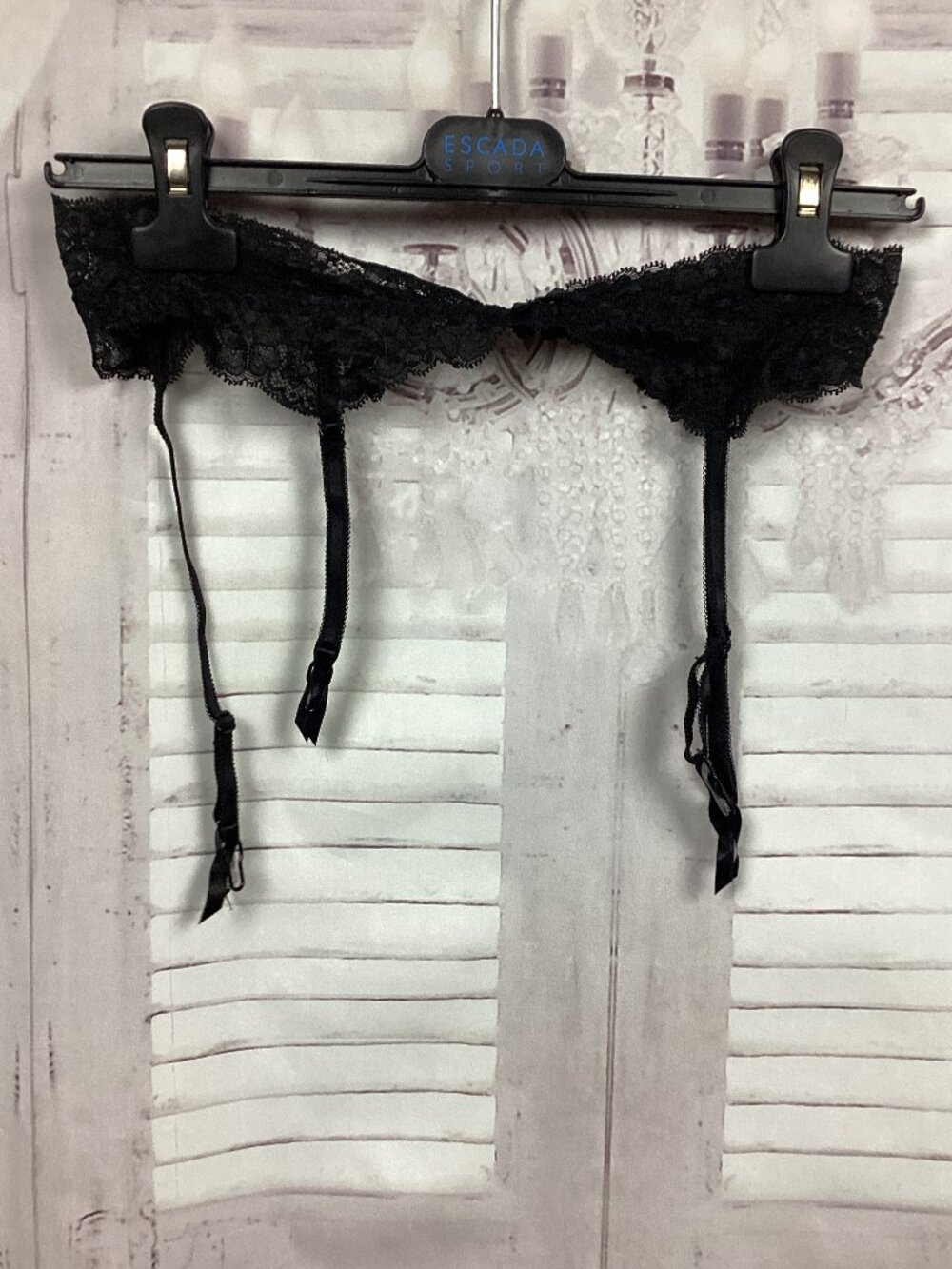 Victoria's Secret Black Lace Garter Belt Xs/S
